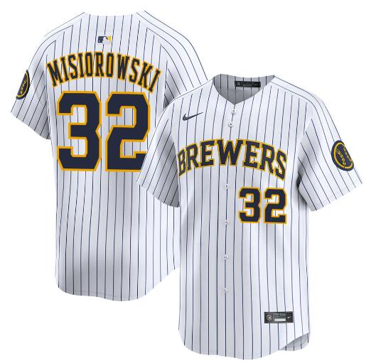 Youth Milwaukee Brewers #32 Jacob Misiorowski White Alternate Limited Stitched Baseball Jersey