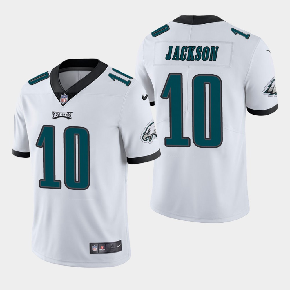 Women's Philadelphia Eagles #10 DeSean Jackson White Vapor Untouchable Limited Stitched Football Jersey(Run Small)