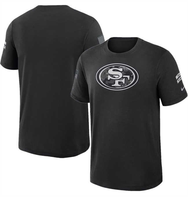 Men's San Francisco 49ers Black 2026 Salute to Service Slub T-Shirt