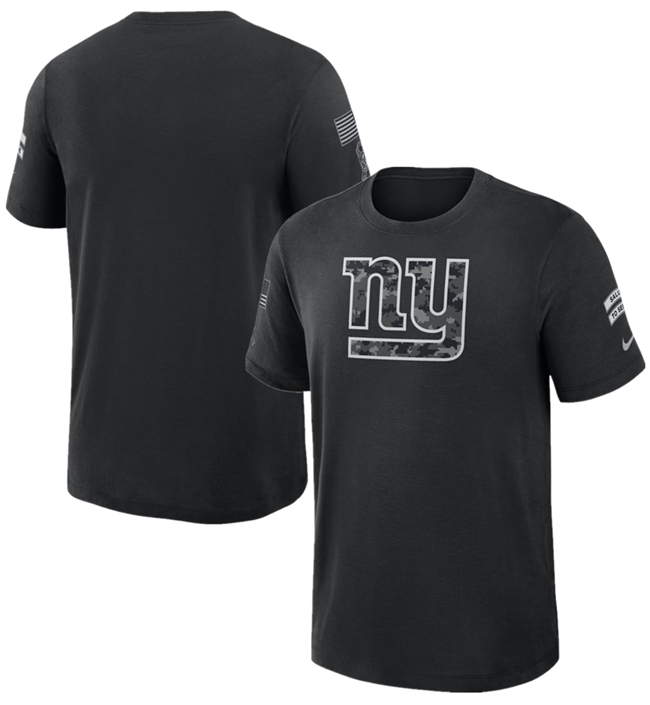 Men's New York Giants Black 2026 Salute to Service Slub T-Shirt