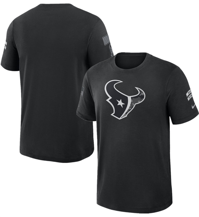 Men's Houston Texans Black 2026 Salute to Service Slub T-Shirt