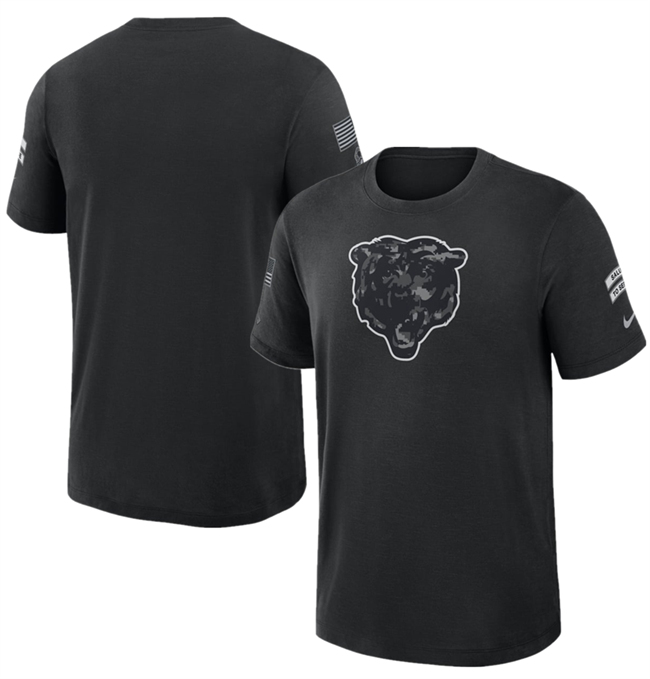 Men's Chicago Bears Black 2026 Salute to Service Slub T-Shirt