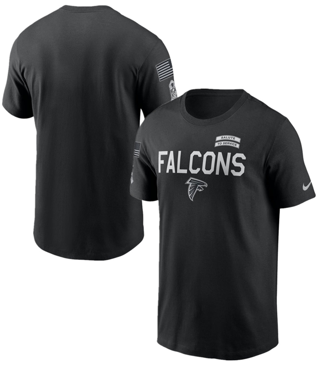 Men's Atlanta Falcons Black 2026 Salute to Service Sideline Dri-FIT T-Shirt