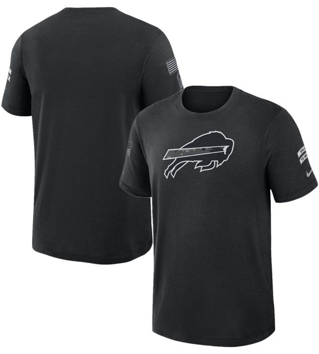 Men's Buffalo Bills Black 2026 Salute to Service Slub T-Shirt