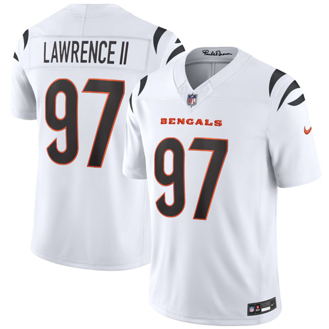 Men's Cincinnati Bengals #97 Dexter Lawrence II White 2026 F.U.S.E. Vapor Untouchable Limited Stitched Football Jersey