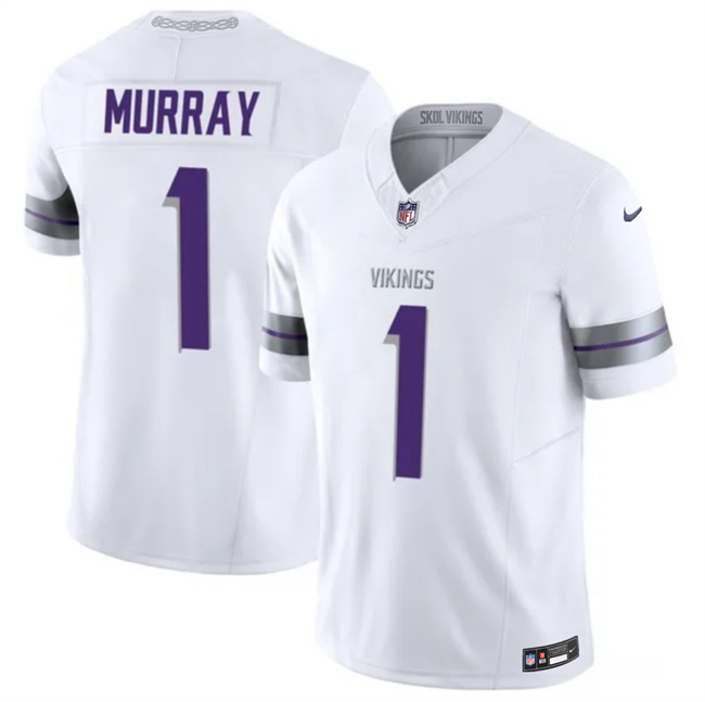 Men's Minnesota Vikings #1 Kyler Murray White 2026 F.U.S.E. Winter Warrior Limited Stitched Jersey