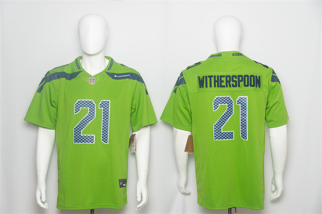 Men's Seattle Seahawks #21 Devon Witherspoon Green 2026 F.U.S.E. Vapor Untouchable Limited Stitched Football Jersey