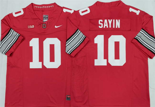 Men's Ohio State Buckeyes #10 Julian Sayin Red 2026 F.U.S.E. Limited Stitched Jersey
