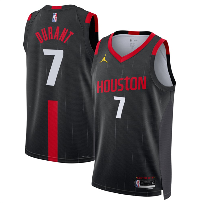 Men's Houston Rockets #7 Kevin Durant Black 2026_27 Statement Edition Stitched Basketball Jersey