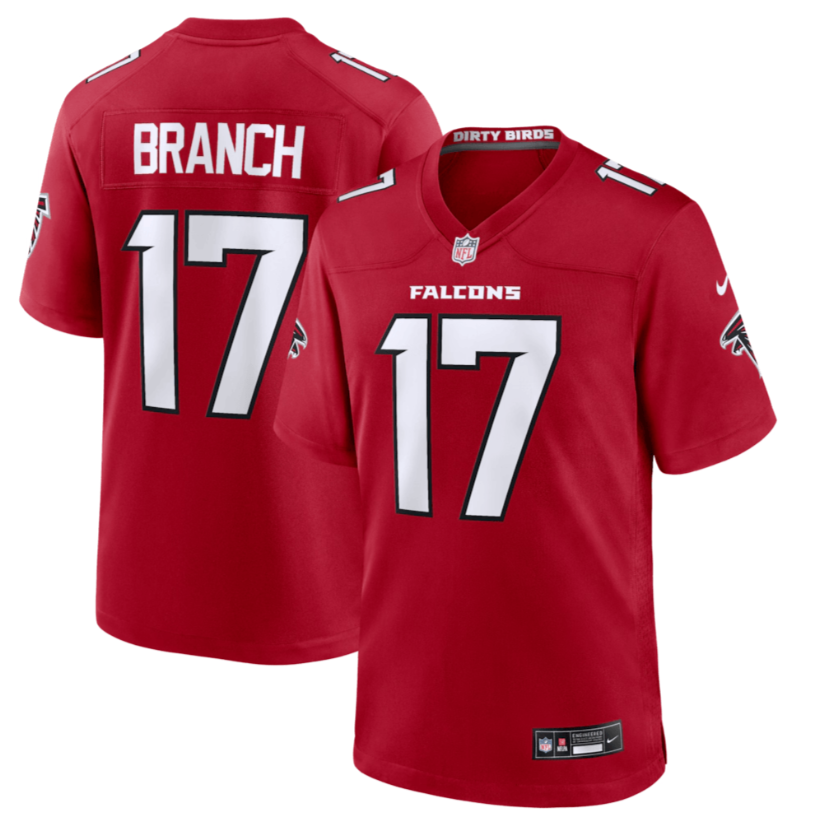 Men & Women & Youth Atlanta Falcons #17 Zachariah Branch Red 2026 Limited Football Jersey - All Stitched