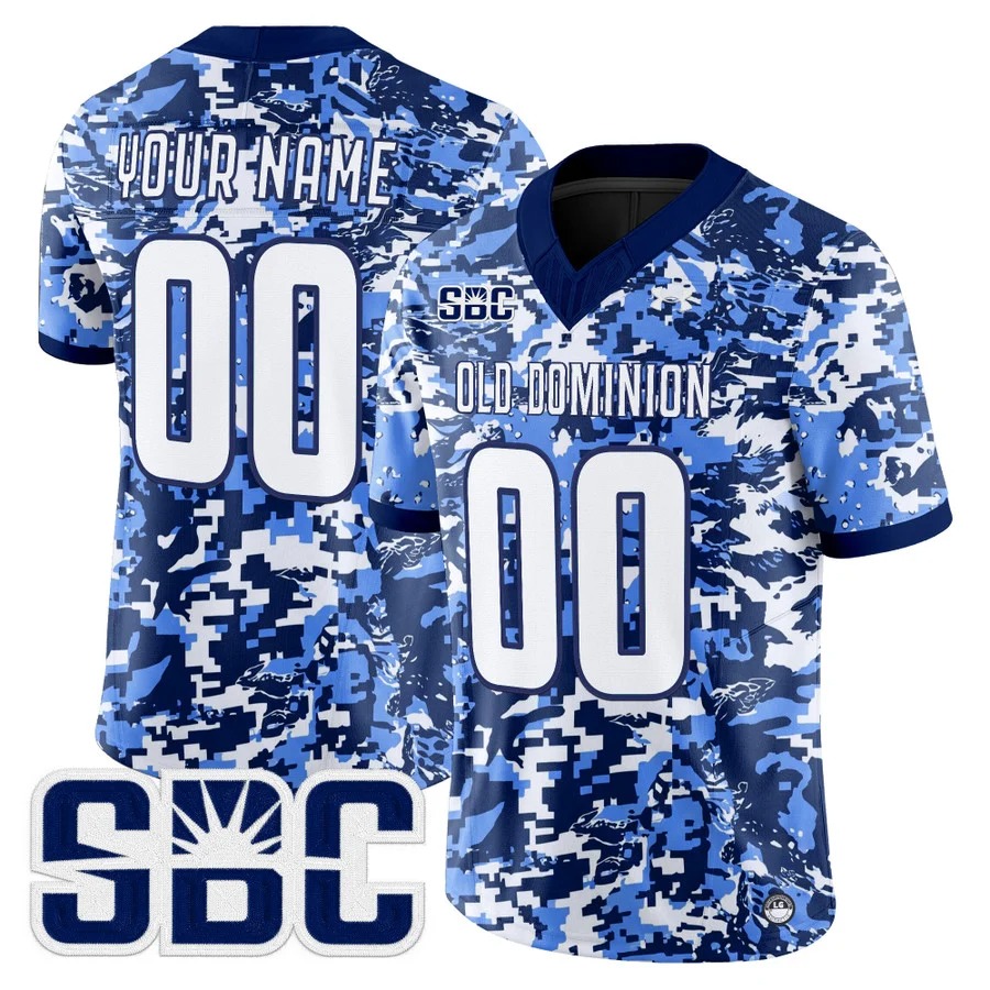 Men & Women & Youth Old Dominion Monarchs Digital Camo Vapor Limited Custom Jersey - All Stitched