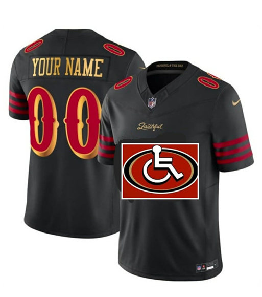 Men's San Francisco 49ers Customized Black 2026 F.U.S.E. “Rivalries” Vapor Limited Stitched Football Jersey