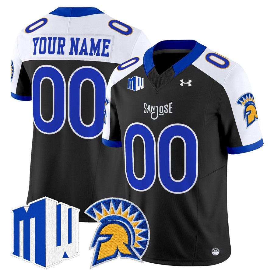 San Jose State Spartans 2026 Vapor Limited Custom Jersey Black Alternate - All Stitched
