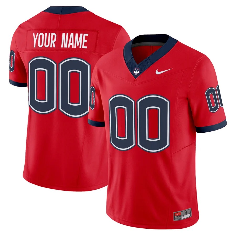 UConn Huskies 2026 Vapor Limited Custom Jersey Red - All Stitched