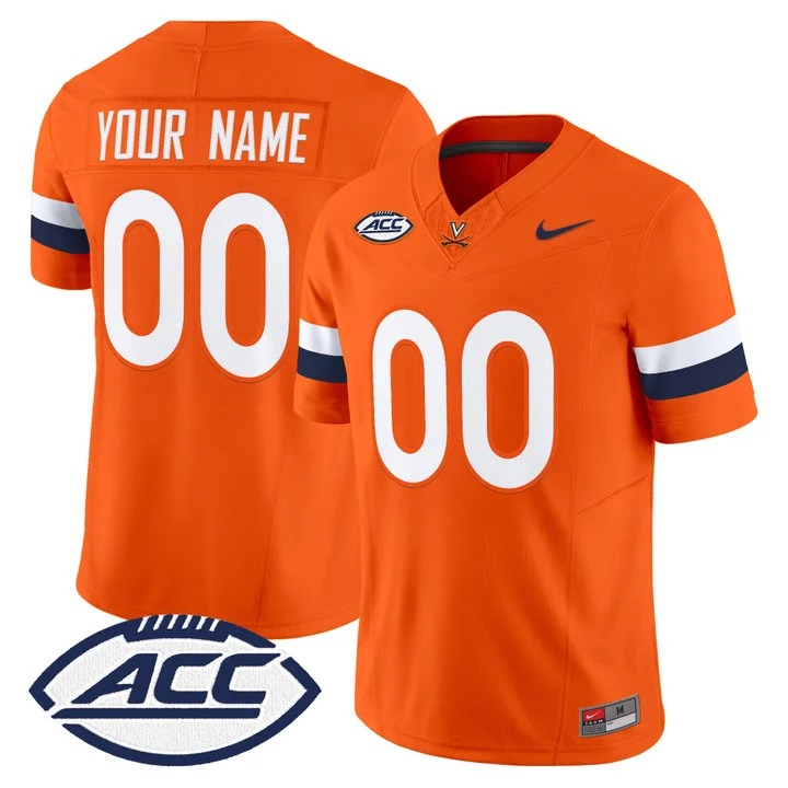 Virginia Cavaliers 2026 Vapor Limited Custom Jersey Orange - All Stitched
