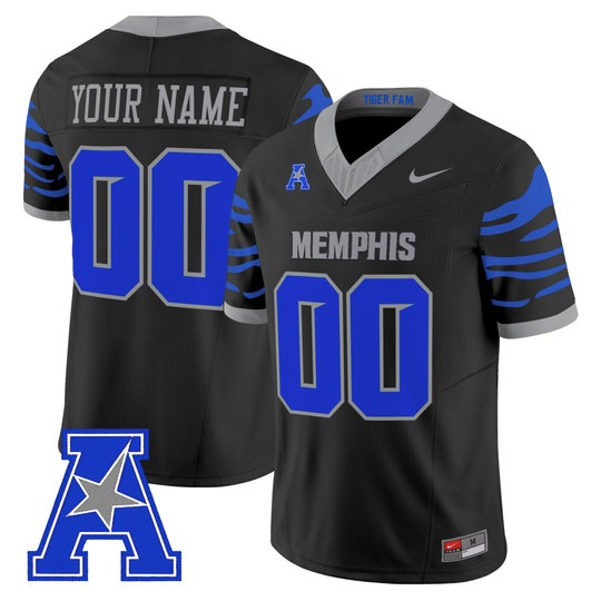 Memphis Tigers 2026 Vapor Limited Custom Jersey Black - All Stitched