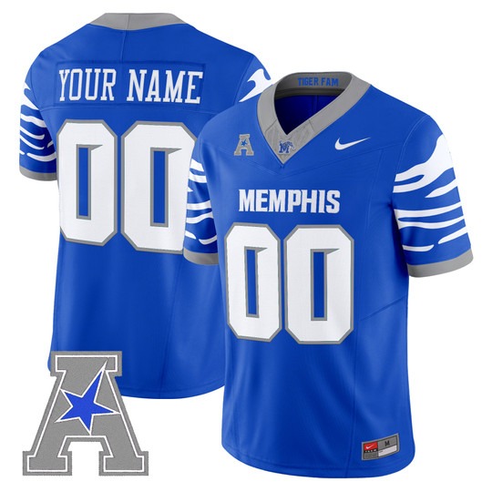 Memphis Tigers 2026 Vapor Limited Custom Jersey Royal - All Stitched