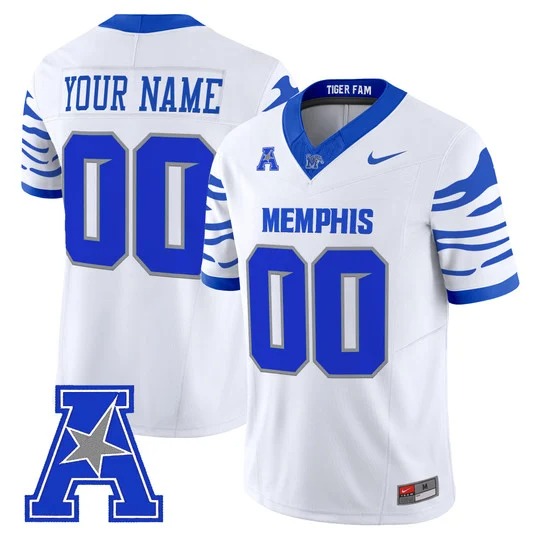 Memphis Tigers 2026 Vapor Limited Custom Jersey White - All Stitched