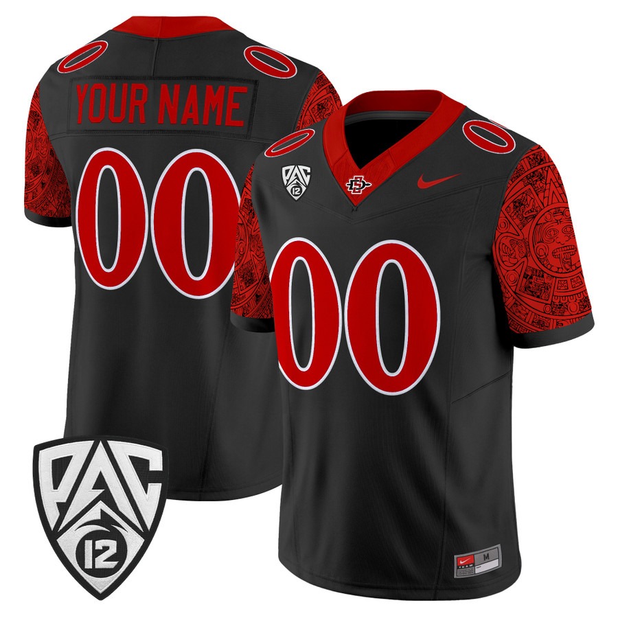 San Diego State Aztecs 2026 Vapor Limited Custom Jersey Black - All Stitched