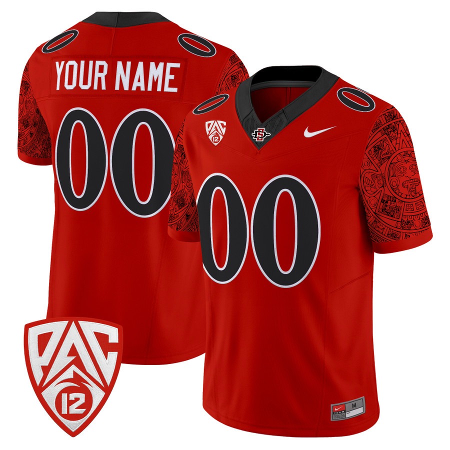 San Diego State Aztecs 2026 Vapor Limited Custom Jersey Red - All Stitched