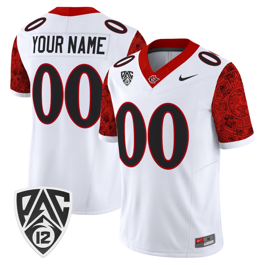 San Diego State Aztecs 2026 Vapor Limited Custom Jersey White - All Stitched