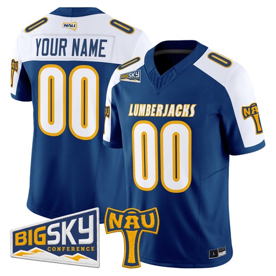 Northern Arizona Lumberjacks 2026 Vapor Limited Custom Jersey Navy Alternate - All Stitched