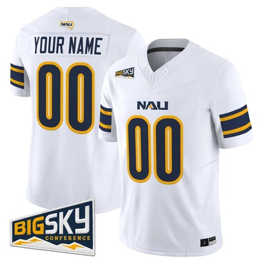 Northern Arizona Lumberjacks 2026 Vapor Limited Custom Jersey White - All Stitched