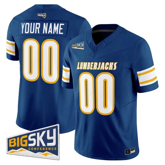 Northern Arizona Lumberjacks 2026 Vapor Limited Custom Jersey Navy - All Stitched