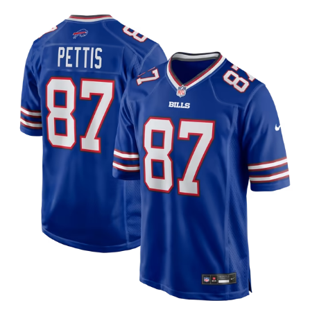 Men's Buffalo Bills #87 Dante Pettis Team Game Jersey - Royal