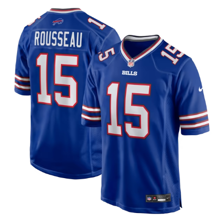 Men's Buffalo Bills #15 Gregory Rousseau Team Game Jersey - Royal