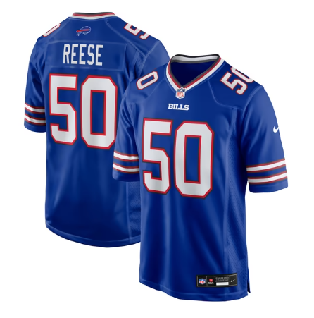 Men's Buffalo Bills #50 Otis Reese Team Game Jersey - Royal