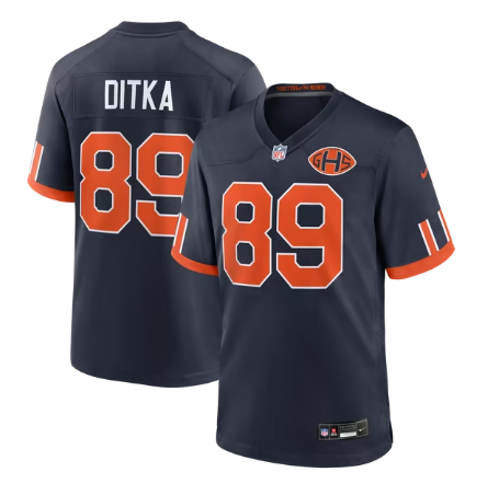 Men's Chicago Bears #89 Mike Ditka 2026 Rivalries Collection Game Jersey - Navy
