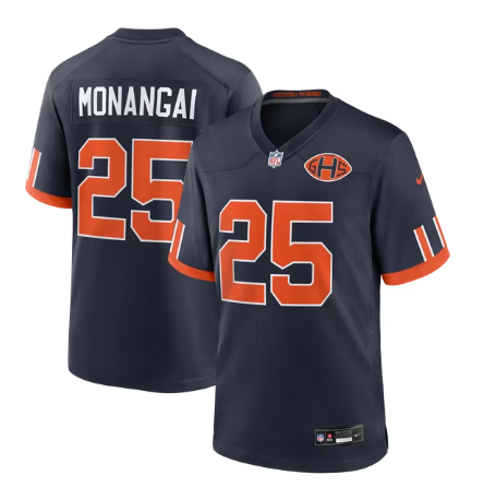 Men's Chicago Bears #25 Kyle Monangai 2026 Rivalries Collection Game Jersey - Navy