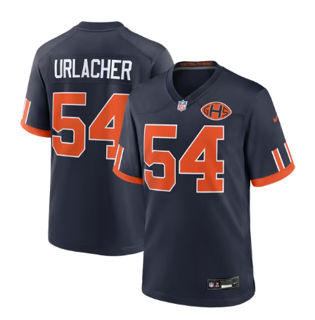 Men's Chicago Bears #54 Brian Urlacher 2026 Rivalries Collection Game Jersey - Navy
