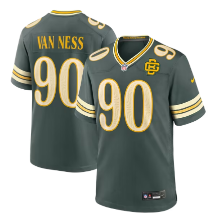 Men's Green Bay Packers #90 Lukas Van 2026 Rivalries Collection Game Jersey - Green.