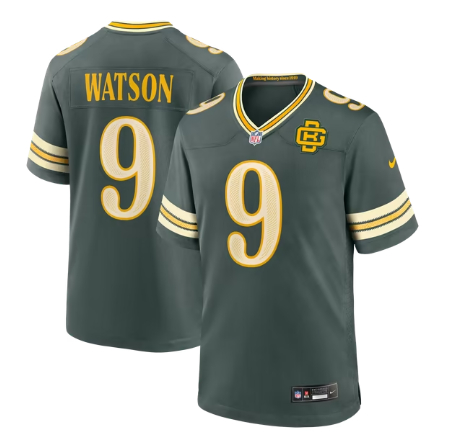Men's Green Bay Packers #9 Christian Watson 2026 Rivalries Collection Game Jersey - Green.