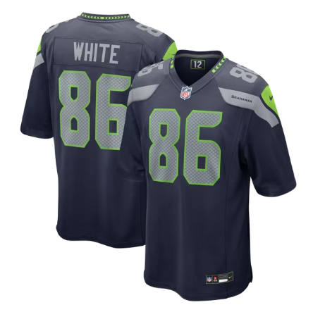 Men's Seattle Seahawks #86 Ricky White Team Game Jersey - College Navy
