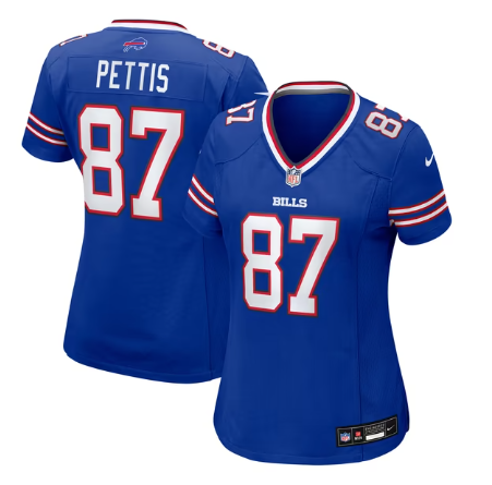 Women's Buffalo Bills #87 Dante Pettis Team Game Jersey - Royal