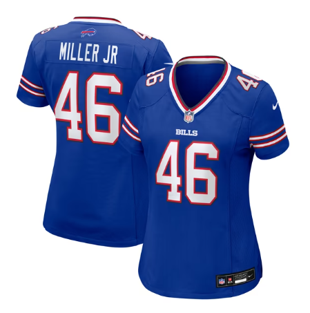 Women's Buffalo Bills #46 DJ Miller Jr. Team Game Jersey - Royal