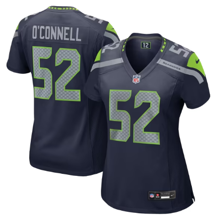 Women's Seattle Seahawks #52 Patrick O'Connell Team Game Jersey - College Navy