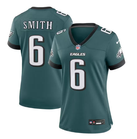 Women's Philadelphia Eagles #6 DeVonta Smith Game Jersey - Midnight Green