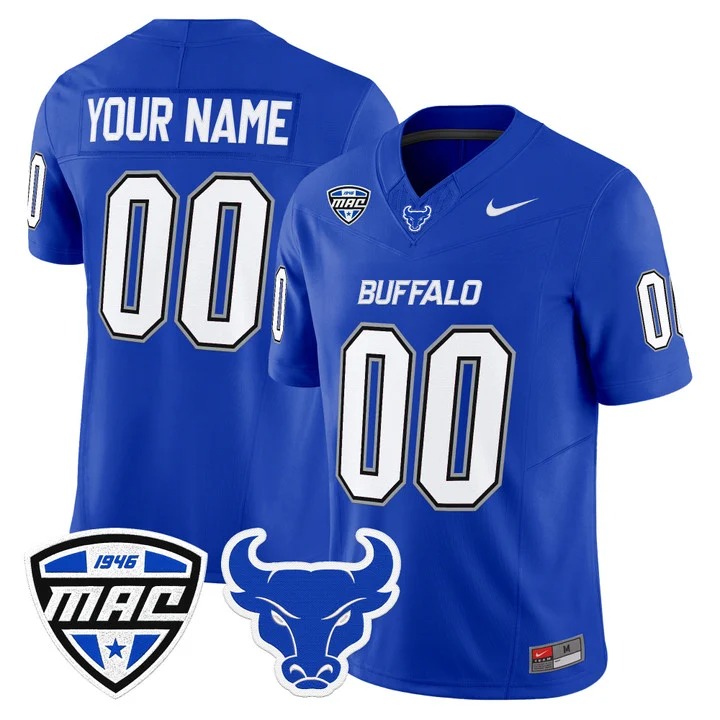 Men & Women & Youth Buffalo Bulls 2026 Vapor Limited Custom Jersey Blue - All Stitched