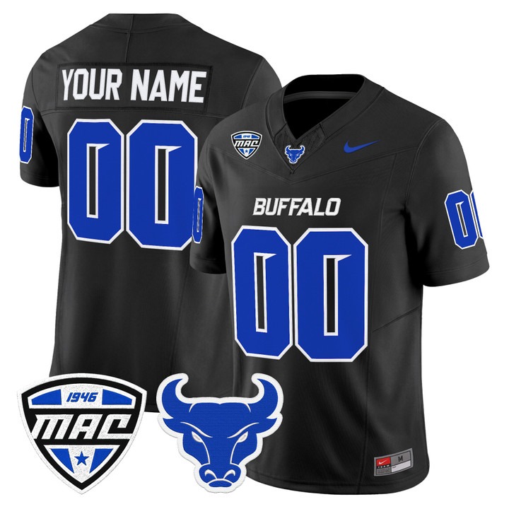 Men & Women & Youth Buffalo Bulls 2026 Vapor Limited Custom Jersey Black - All Stitched
