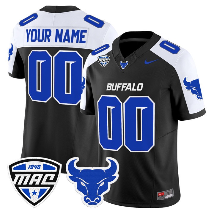 Men & Women & Youth Buffalo Bulls 2026 Vapor Limited Custom Jersey Black Alternate - All Stitched