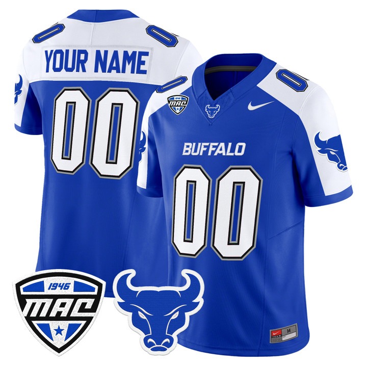 Men & Women & Youth Buffalo Bulls 2026 Vapor Limited Custom Jersey Blue Alternate - All Stitched