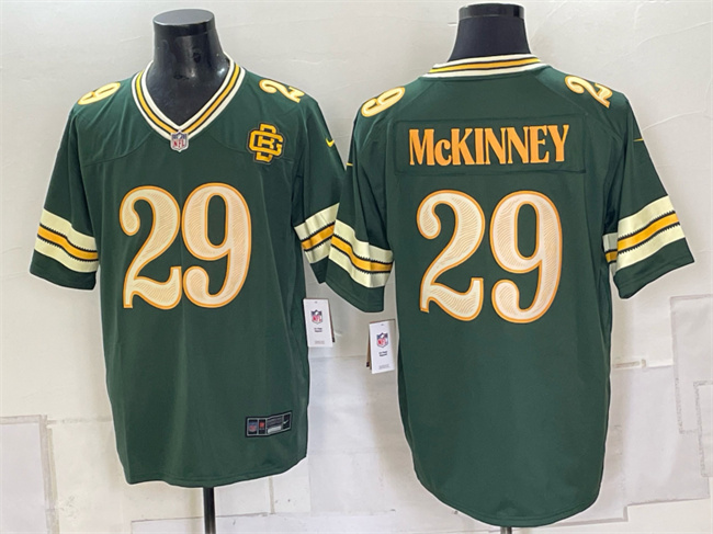 Men's Green Bay Packers #29 Xavier McKinney Dark Green 2026 Rivalries Collection Limited Stitched Game Jersey