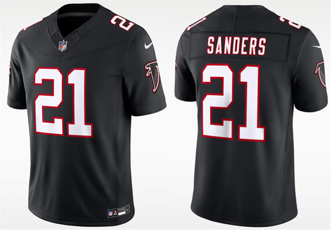 Men's Atlanta Falcons #21 Deion Sanders Black F.U.S.E. Vapor Untouchable Limited Stitched Football Jersey